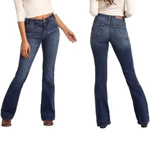 Rock & Roll Cowgirl High Rise Flare Jeans